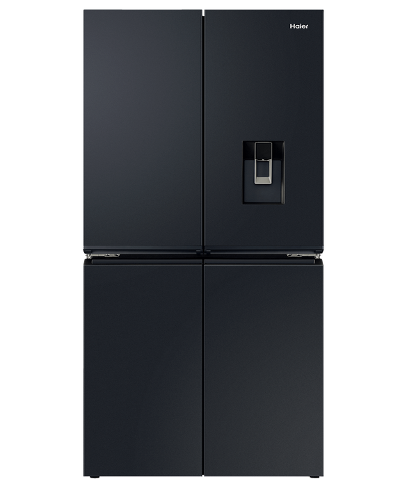 White fridge freezer with shop ice and water dispenser