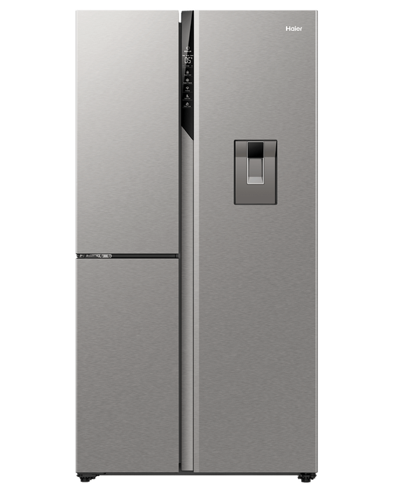 574L 500 Series S+ Three-Door Side-by-Side Refrigerator Freezer, Water, pdp