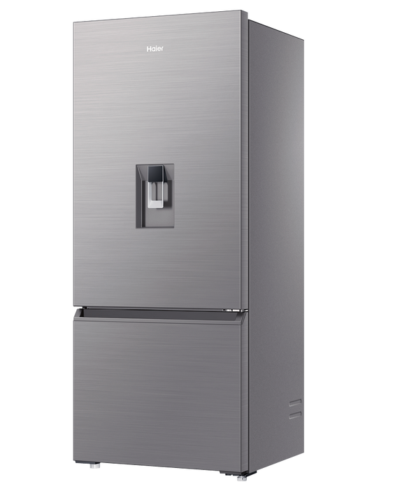 Haier 450l bottom mount sales fridge with water dispenser