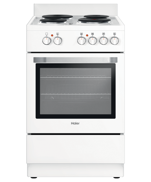 Freestanding Cooker, Electric, 54cm, 4 Elements, Solid Hotplate, pdp