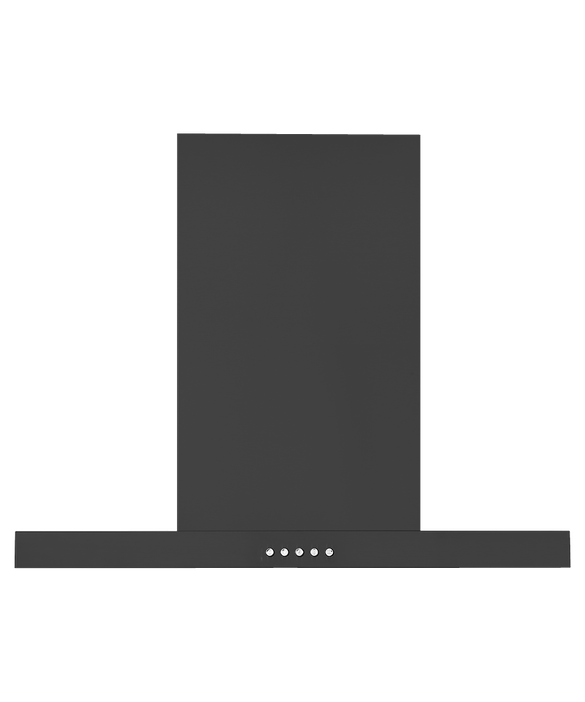 Black range hood 60cm top