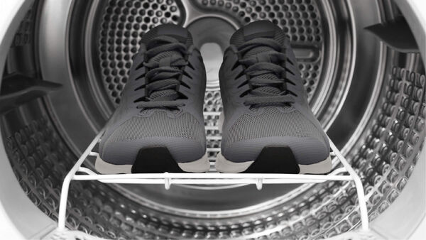 Tumble-free rack drying