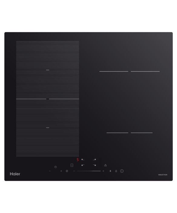 Induction Cooktop, 60cm, 4 Zones with Flexi Zone Haier Australia