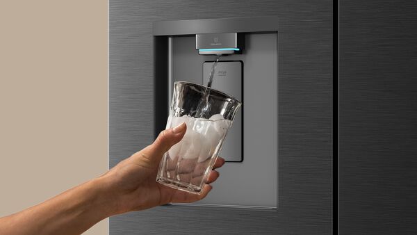 Chilled water and ice on hand